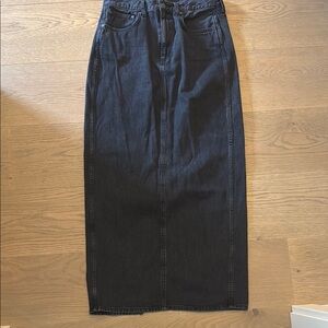 Denim Forum Denim Maxi Skirt